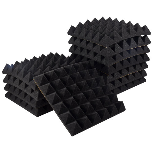 12Pcs Soundproof Foam Panels, for Wall,Studio, Home and Office