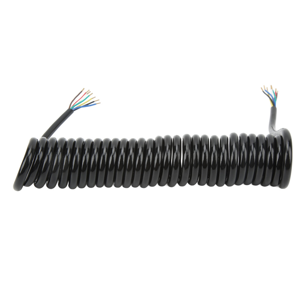 Trailer Extension Coiled Cable 12.8Ft 20Awg 7-Core Polyurethane Copper Tow & Rv 8031355924651
