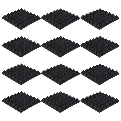 12Pcs Soundproof Foam Panels, for Wall,Studio, Home and Office 2