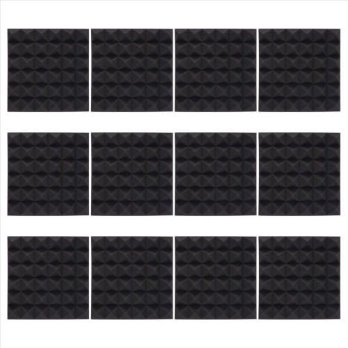 12Pcs Soundproof Foam Panels, for Wall,Studio, Home and Office 1