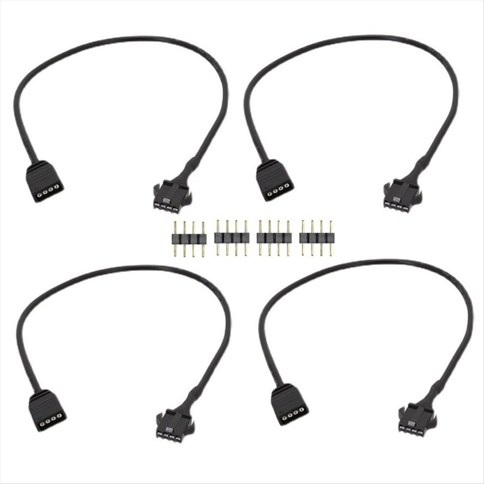 4Pcs Rgb Extension Cable For Computer Fan Motherboard Led Strip 4711093087842