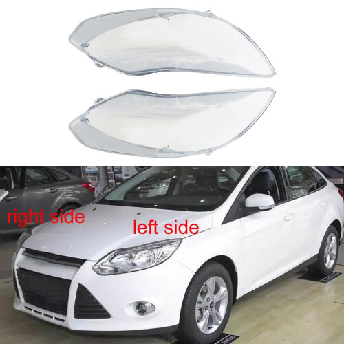 2 Stück Scheinwerferabdeckungen aus Glas für Ford Focus 2012-2015 2