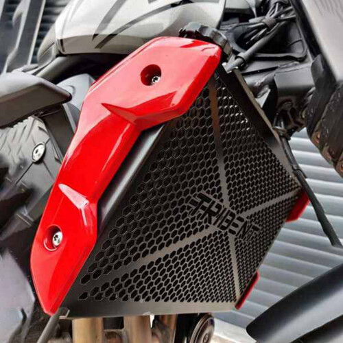 Motorradzubehör Schwarzer Kühlergrill-Schutz 2