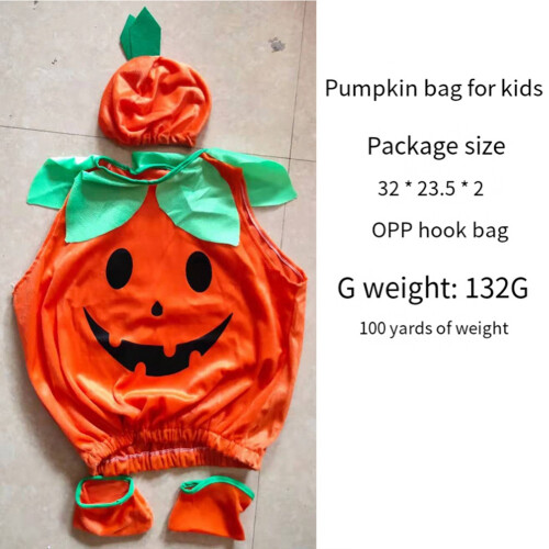 Costume da zucca di Halloween per bambini, 100 cm 1