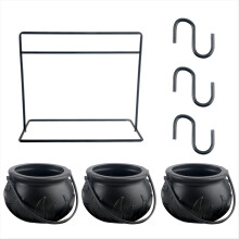 3pcs Halloween Witch Cauldron Candy Bowl Cauldron Serving Bowls
