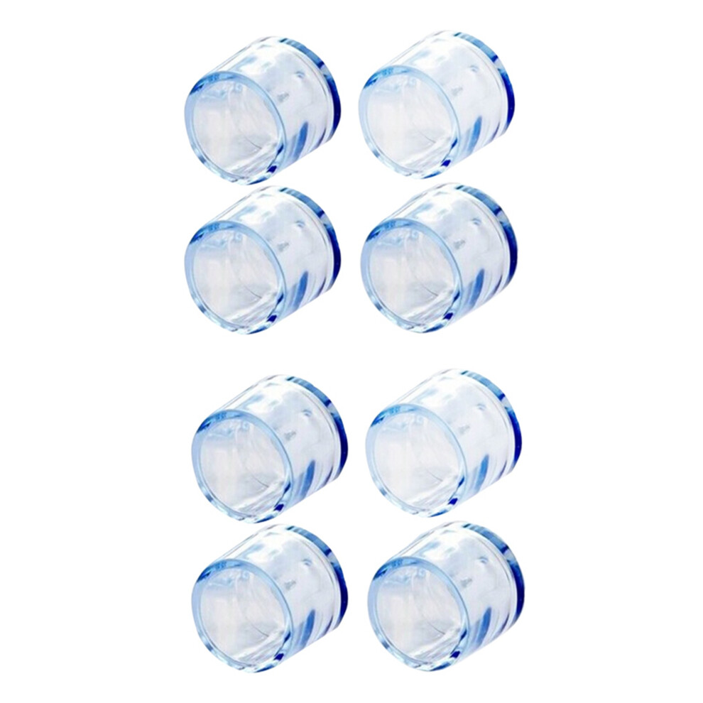 4Pcs Transparent Rubber Chair Leg Floor Feet Cap Cover Protector 15Mm 4711093093386