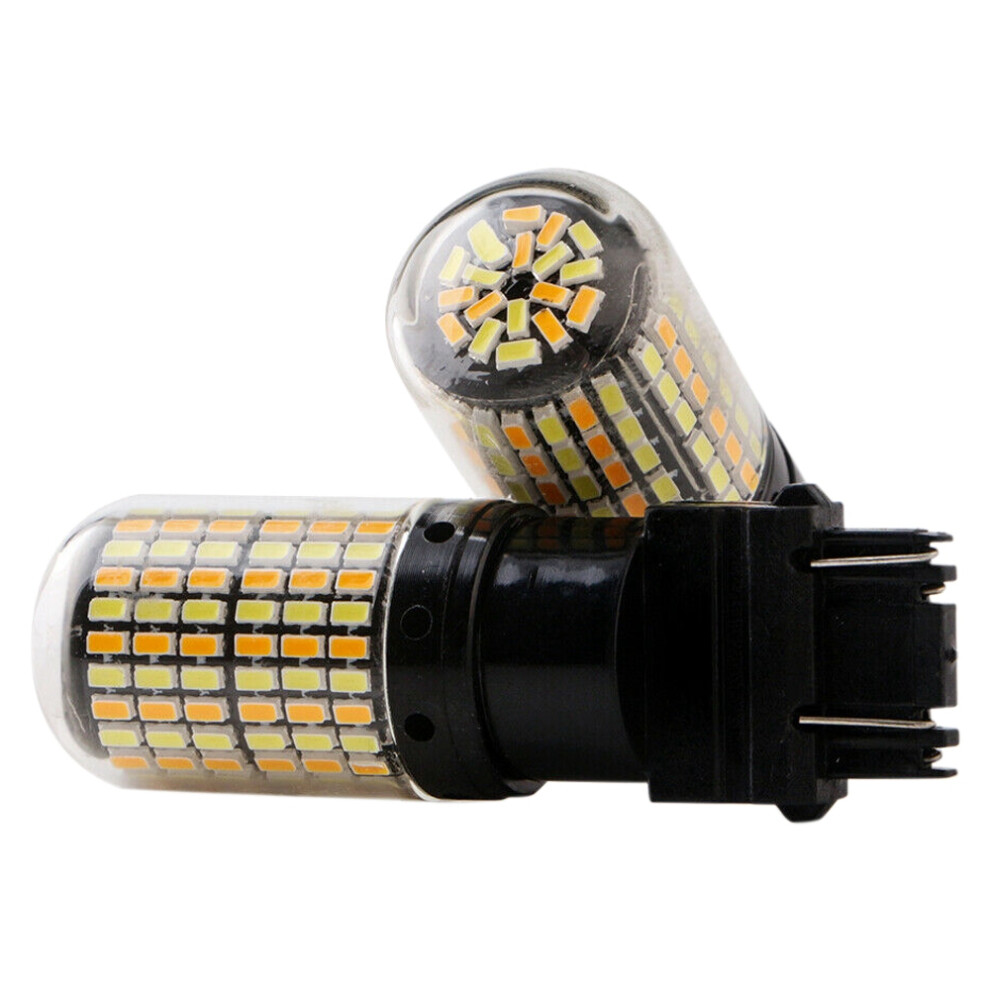 2Pcs 3757 3157 4157Na Led Bulb Switchback Signal White/Amber/Light 4711093000599