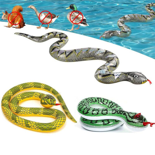 6PCS PVC Inflatable Pool Snake for False Inflatable Snakes for Garden