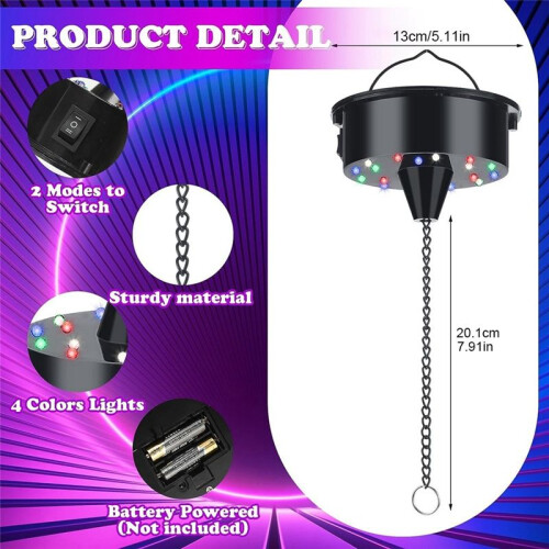 Disco Ball Deco with Light and Disco Ball-Battery Powered Ball Light 1