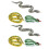 6PCS PVC Inflatable Pool Snake for False Inflatable Snakes for Garden 3