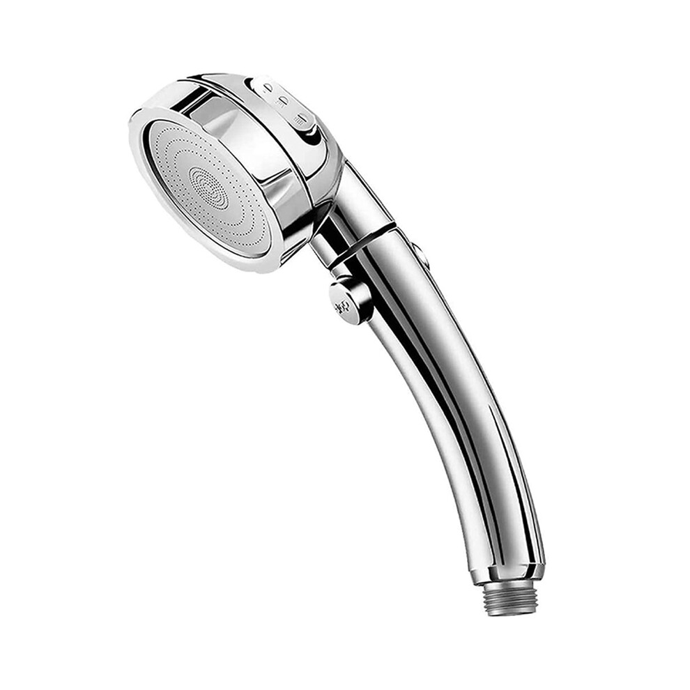 Handheld Showerhead On/Off Full Shutoff Push Button Angle-Adjustable 4711093001114