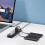 Hub USB Splitter a 7 porte, adattatore USB 3.0 multi-hub, diverse porte 3