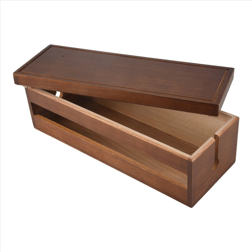 Cable Management Box Wooden Cord Organizer Box (Coffee Color) 4711093009745