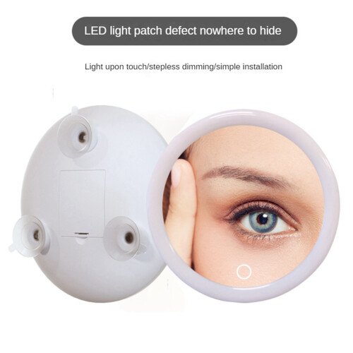 Specchio ingranditore 10X con luce LED compatta 2