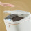 20L Smart Trash Can Waterproof Automatic Sensor Garbage Can-White 1