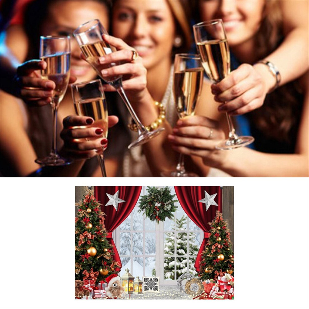 210X150cm Christmas Background Cloth Snowflake Party Decor Cloth, A 4711093008298