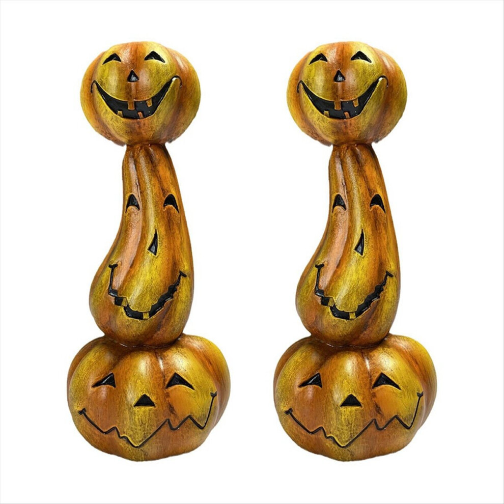 Pumpkin Candlestick Halloween Decorations Table Candle Holder 2Pcs-image-OPC-PMG6K9Z-NEW