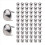 100 Silver Copper Round Cone Rivet Spike Studs Spots DIY Rock Punk 8mm 3
