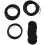 Bonsai Wire Set with Flower Pot Hole Mesh Pad,Black 1