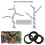 Bonsai Wire Set with Flower Pot Hole Mesh Pad,Black 4