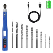 Kit trapano elettrico a mano ricaricabile tramite USB senza fili per la creazione di gioielli