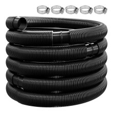6. Schwimmbadschlauch, Durchmesser 32 mm, Schwarz