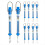 10 Pack 10N Transparent Spring Balance Hanging Tube Spring Scale 6