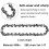 Mini Chainsaw Chain 4 Inch Guide Saw Chain 1/4 LP Pitch, 28 Sections 7