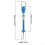 10 Pack 10N Transparent Spring Balance Hanging Tube Spring Scale 2