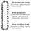 Mini Chainsaw Chain 4 Inch Guide Saw Chain 1/4 LP Pitch, 28 Sections 6