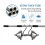 Driveway Ice Scraper Tool, Floor Scraper for Cleaning Weeds Tools, 6