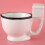 Keramikbecher mit Henkel, 300 ml, für Kaffee, Tee, Milch oder Eiscreme 5