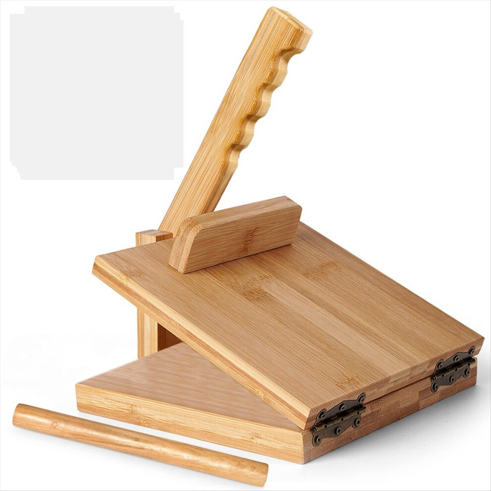 Tortilla Press10 Inch Roti Maker Large Bamboo Wood Tortilla Maker