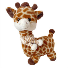Morbida bambola di peluche a forma di giraffa, animale dei cartoni animati, giocattolo di peluche