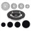 Gasherd-Brennerkappen, Set mit 5 Gasherd-Brennerkappen 3