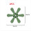 Christmas Tree Shaped Foldable Insulation Mat, High-Temperature 6