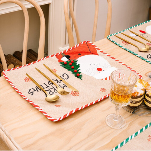 Supplies Old Man Embroidery Placemats 1