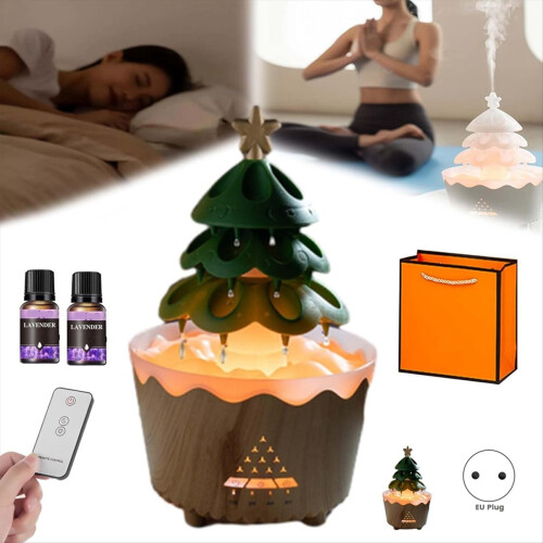 Relaxing Aromatherapy Humidifier, Christmas Tree Humidifier, EU Plug 2