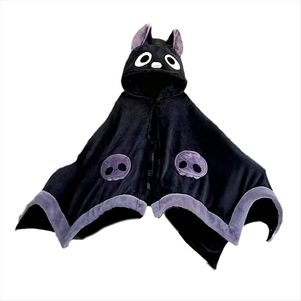 Halloween Bat Blanket Hoodie Wearable Cape 4712297582140