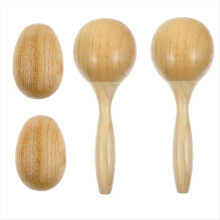 Sonagli a forma di uovo di maracas in legno a percussione manuale