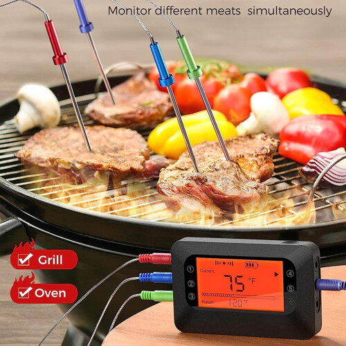 Bluetooth Meat Thermometer Wireless Digital BBQ Kitchen Thermometer 2