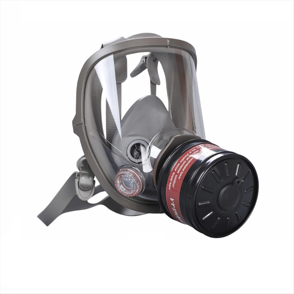 Gas Mask With 40Mm Activated Carbon Filter, Full Face Respirator Mask 4712297578655