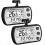 Digital Refrigerator Thermometer 2 Pack, Fridge Thermometer, Black 1