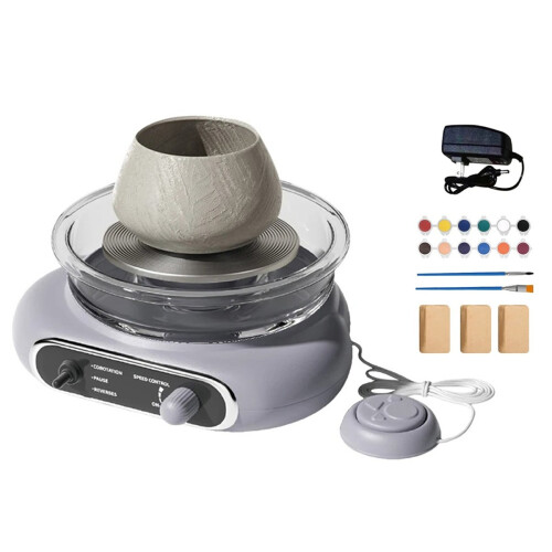 Mini Pottery Wheel Kit Electric Clay Turntable for DIY 1