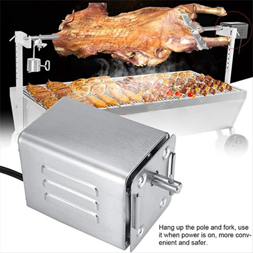 BBQ Grill Roaster Automatic Electric Motor Spit Rotisserie EU Plug 1