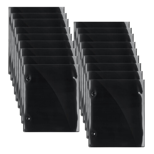 18 Pcs Flip Folder Pages Music Folder for Sheet (Double Side)