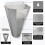 Chicken Cone, Stainless Steel Poultry Restraining Cone A 3