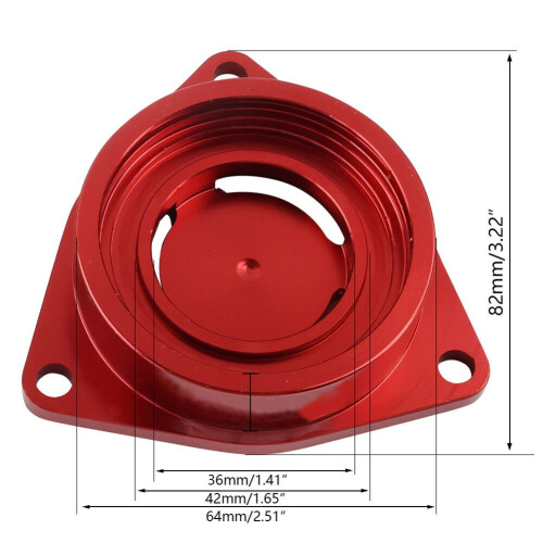 Racing Blow Off Ventil SSQV BOV mit Adapter Rot für 2