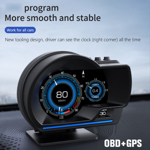 Strumento universale OBD e GPS con doppio sistema, tachimetro e testa sollevata 2