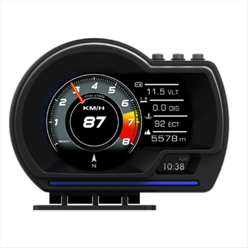 Strumento universale OBD e GPS con doppio sistema, tachimetro e testa sollevata 1